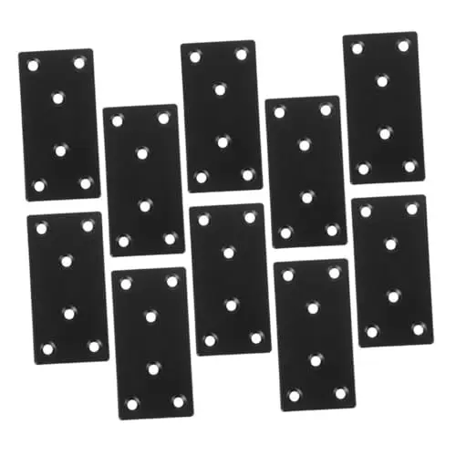 Produktbild: NULYLU Edelstahl Flache 10 Stücke Schwarz Ausbessern Platte Gerade Für