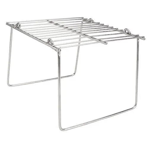 Produktbild: NULYLU Tragbarer Edelstahl-Grill-Camping-Rack 16x18x12 Rost Outdoor-Grill-Werkzeug