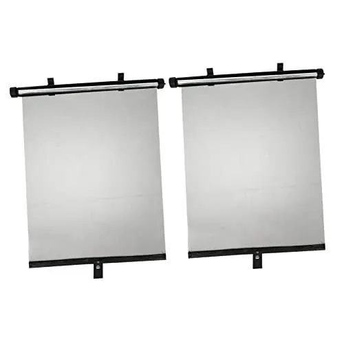 Produktbild: NULYLU 1 Paar Sonnenschutz Fensterrollos Fenster Sonnenfänger Schwarze Fensterläden Geländer car Sun Shade Auto sonnenrollo Rollos für Autos Auto verhindern Hitze Sonnenjalousie Black