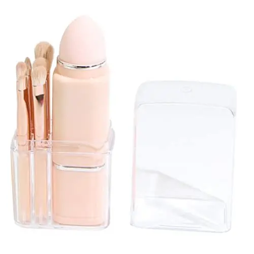 Produktbild: NULYLU Make-up-pinsel-set Make-up-pinsel 8-in-1 Quadratisch Mini Tragbar Pinsel-set Ausziehbar Lidschatten- Und Rougepinsel