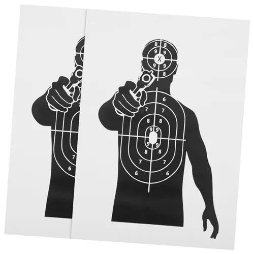 Produktbild: NULYLU 2St Cephalothorax-Ring-Zielpapier Silhouette-Schießpapier Bereichspapier Schießziele für Distanzschießen bogenschießen schießscheibe Papierziele zum Schießen Bereich Werkzeuge