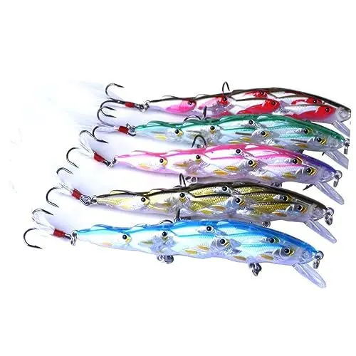 Produktbild: NULYLU Realistische Spinnerbait Köder Set 11 5 cm Kunststoff Angeln Köder Meer Angeln Zubehör