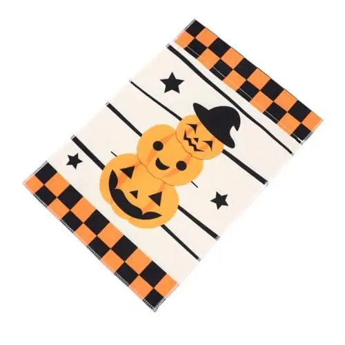 Produktbild: NULYLU Halloween-gartenflagge Mit Kürbisdruck Gartenbanner Outdoor-dekoration