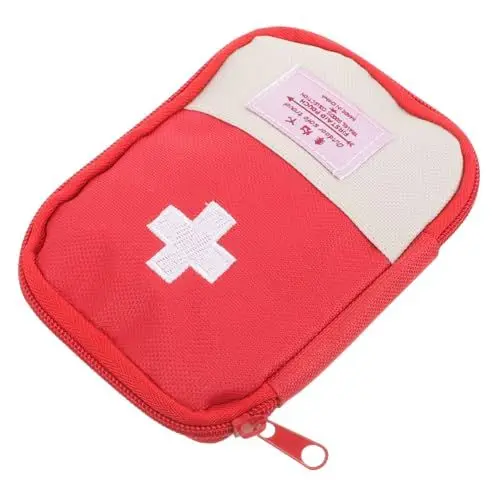 Produktbild: NULYLU Outdoor Erste Hilfe Notfall Medizintasche Rot Praktisches Reiseapotheke Set Mit Medikamenten Pillenbox Ideal Für Auto Camping Und Mehrzweck