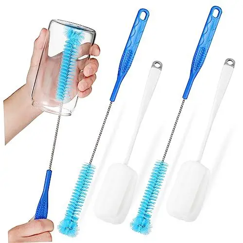 Produktbild: NULYLU Trinkflaschen Flaschen Satz Schwammbürsten Set Flaschenbürste Mit Langlebig & Effizient Für Flaschenreinigung Wasserflaschen Und Pack