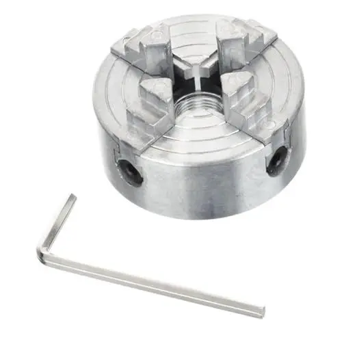 Produktbild: NULYLU Manuelles Spannfutter Für Metall-mini-drehmaschine 4-backen-futter Aus Zinklegierung Robustes Drehfutter Für Heimwerker