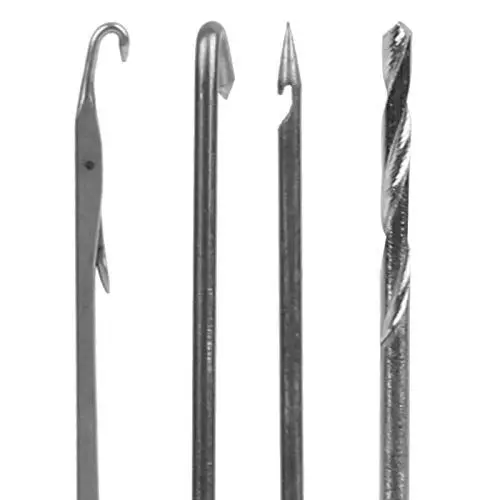 Produktbild: Nunafey 4Pcs Edelstahl Angeln Rigging Nadel, Ködernadel Edelstahl, für Köder Köder