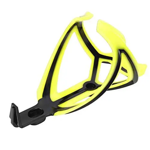 Produktbild: Nunafey Fahrradflaschenhalter, Kratzfest 5,9 x 3,1 Zoll Fahrradflaschenhalter Hohe Zähigkeit für Wasserflaschen Isolierbecher Flaschengetränke für Fahrradzubehör(Schwarz fluoreszierend gelb)