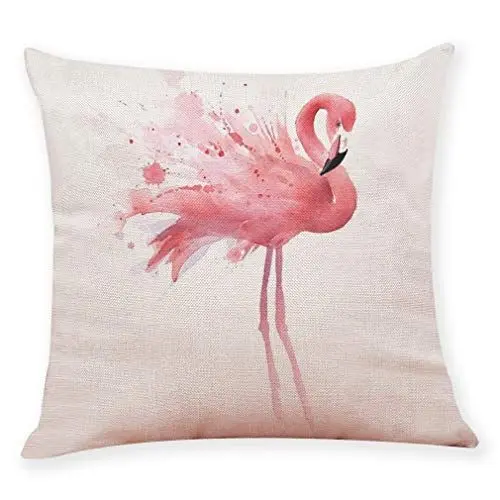 Produktbild: Nunbee Kissenbezug bettwäsche deko Flamingo Platz Dekorative Akzente Setzen Fall Sofa zierkissen, Flamingo 1 45 * 45cm