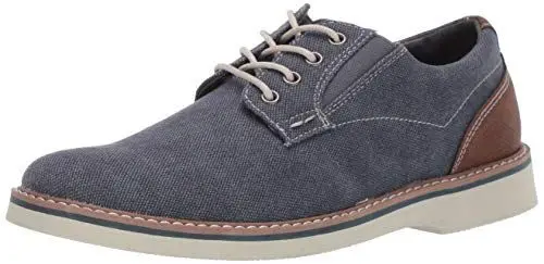 Produktbild: Nunn Bush Herren Barklay Canvas Plain Toe Lace Up Oxford, dunkelblau, 48 EU