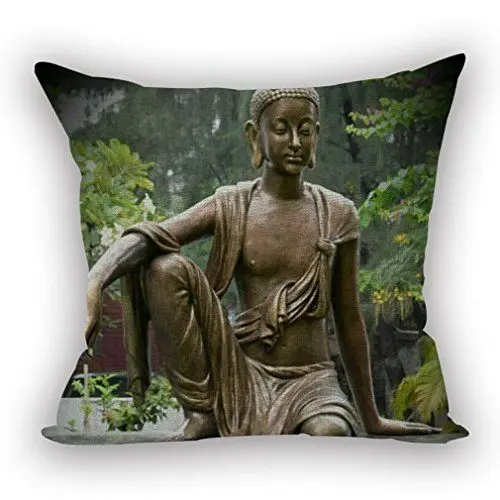 Produktbild: Nunubee Kissenbezug Wohnzimmer deko deko Kissen Shabby chic deko scheibengardine landhausstil Autodekoration Sofa Cover, Buddhastatue 11 45x45CM