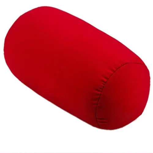 Produktbild: Nunubee Nickerchen Kissen Sitz-Auto Candy Farbe Zylindrisches Kissen Schaumpartikelmaterial Füllung Babykissen Lendenkissen Kopfkissen Dekokissen Canape Deko, Rot 30*16CM