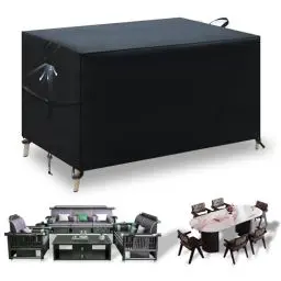 Produktbild: Nuo desire Abdeckung Gartenmöbel Winterfest 160 * 100 * 74 cm Winddicht Staubdicht Anti-UV 420D Oxford Gewebe Plane für Gartenmöbel Gartentisch Gartenlounge Abdeckung Winterfest Schutzhülle