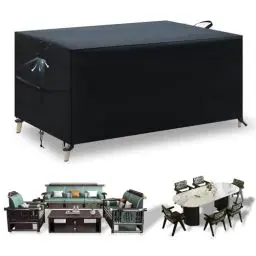 Produktbild: Nuo desire Gartenmöbel Abdeckung 220*140*74cm Winterfest Anti-UV 420D Oxford Plane Loungemöbel Abdeckung Wasserdichte Loungesofa Abdeckplane für Gartentisch Möbelsets Terrassenmöbel Tische,Stühle,Sofa