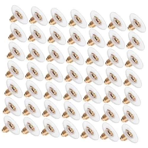 Produktbild: NUOBESTY 100St Bolzenstecker durchbohrter Ohrring zurück transparente Ohrringrückseiten aus Silikon Ohrstecker Ohrringe langlebige Ohrringrückseiten Ohrringstopper Frisbeescheibe Zubehör