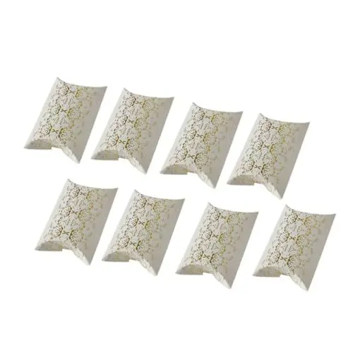 Produktbild: NUOBESTY 100St Hochzeitszubehör light fronleichnam leichte liebstöckel geschenkboxen klappts loving amorita süsichkeiten box bronzieren Karton Süßigkeiten Box Kissenschachtel