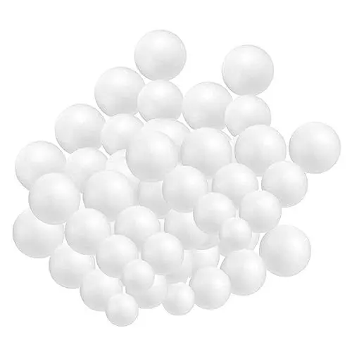 Produktbild: NUOBESTY 100St weiße Schaumstoffkugel DIY bälle dekor Hochzeit Schaumball Ball Handwerk decoratiuni craciun bastel Materialien Schaumstoffbälle zum Basteln Schaumstoffmodelle herstellen