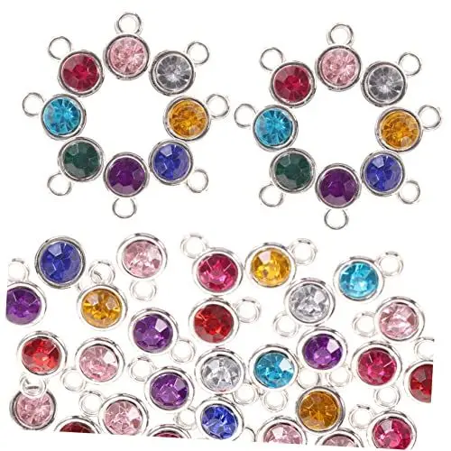 Produktbild: NUOBESTY 100 Stk Schmuckanhänger Schmucklegierung Charme DIY-Bastelergebnisse Halskette Strassschmuck Perlen Anhänger Armbänder zur Herstellung von Edelsteinanhängern Kleid schmücken Korn