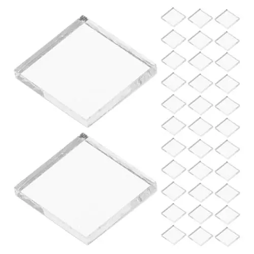 Produktbild: NUOBESTY 100 Stück Kleine Quadratische Spiegelfliesen für Kreative Diy Projekte Wanddekoration und Möbelverschönerung Silberfarben