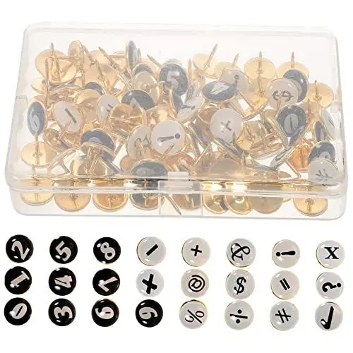 Produktbild: NUOBESTY 104stücke Teiliges Dekorative Pushpins Für Pinnwände Praktische Daumennadeln Bunten Farben Zur Verwendung Für Karten Notizen Und Fotos Im Büro Oder Zuhause