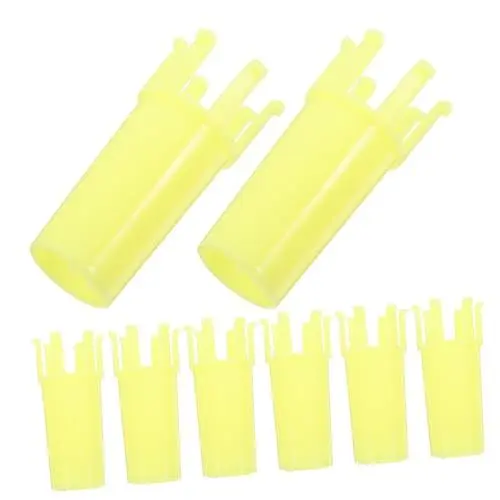 Produktbild: NUOBESTY 10St Strickwerkzeug für Gummibänder DIY Strickwerkzeug Gummiband Handwerk Kunststoff-Webstuhl Basteln mit Gummibändern Blumenwebstuhl Spulenwebstuhl zum Häkeln Webstühle Abs Yellow