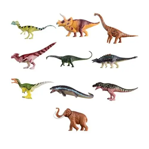 Produktbild: NUOBESTY Dinosaurier-Spielzeug 10st Dinosaurier-Modell Figuren Für Kinder Von 5 Bis 7 Jahren Dinosaurier Für Jungen Im Alter Von 8-12 Jahren Giganotosaurus Pterodaktylus Spielzeug Plastik Fest Puppe