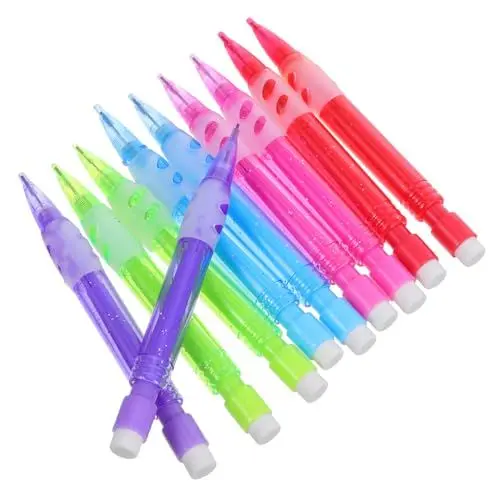 Produktbild: NUOBESTY Mini Mechanische Bleistifte Automatische Bleistifte Mit Radiergummi Für Und Erwachsene Kurze Für Schule Büro Und Zeichnen 5 Farben Je 0,7MM