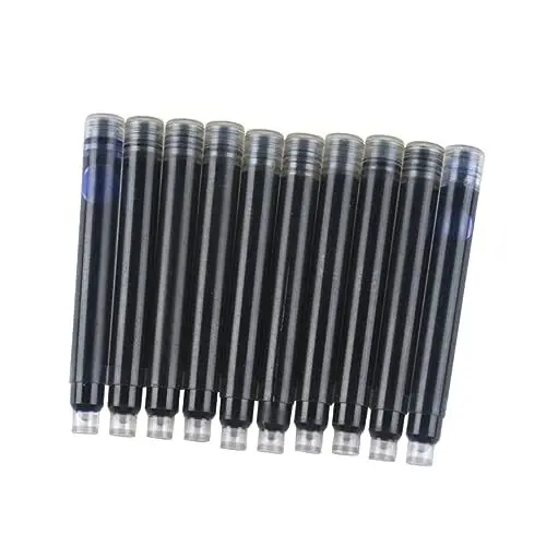 Produktbild: NUOBESTY Tintenstift-nachfüllminen Für Füllfederhalter 10er-packung Universelle Passform Kunststoff 0 26 Mm Innendurchmesser Schmierfrei