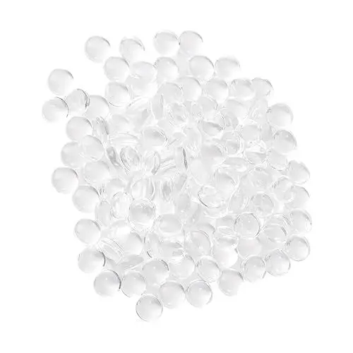 Produktbild: NUOBESTY 150 Stück runder Glasfleck gewölbte Edelstein-Anhänger transparente Glascabochons Schmuck gewölbter edelstein selber machen Gewölbter Edelsteinanhänger zum Selbermachen Patch