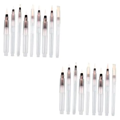 Produktbild: NUOBESTY 18 STK Wasserfarben-pinselstift Aquarell-pinselmarker Mit Wasserpinselstiften Verblenden Aquarelle Fügen Sie Tintenpinselstifte Hinzu Anzüge Pinsel Für Ölfarbe Wasserlösliches Kind