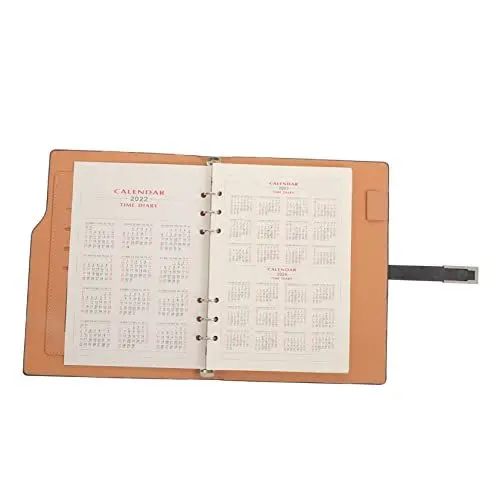 Produktbild: NUOBESTY Planungsnotizblock Tägliches Schreibbuch Effizienzplaner A5-größe Kartenhalter Im Retro-stil Hochwertiger Notizblock Zur Gewohnheitsentwicklung