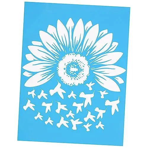 Produktbild: NUOBESTY 1 Blatt Siebdruck-Vorlage screen printing siebdruck set gaze rakel spatel schablonen abwaschbare Siebdruckschablone professionelle Mesh-Übertragung Rolle Seidentuch Gittergewebe