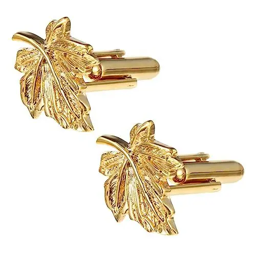 Produktbild: NUOBESTY 1 Paar Manschettenknöpfe Damengeschenk Krawattennadel für Männer Goldrand Vater Geschenke Golddekor Knöpfe für männliche Hemden Hemdknopf Shirt Stift Kleidung binden Mann schmücken
