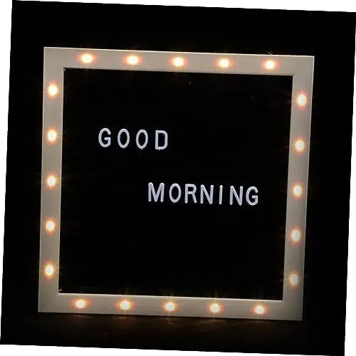 Produktbild: NUOBESTY 1 Satz Filz-message-board Foto-anzeigetafel Nachricht Korktafel Pinnwand Aus Stoff Multifunktionales Nachrichtenbrett Led-filzbrieftafel Babyzeichen Café-bar-schild Black Gefühlt