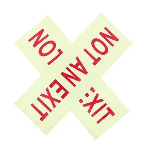 Produktbild: NUOBESTY 1 Satz Nicht-export-schild Sicherheitsausgangsschild Notausgangsschild Türschild Nicht Stören Beleuchtet Post Kein Ausgangssicherheitsschild Supermarkt Kein Ausgangsschild Rot 2st