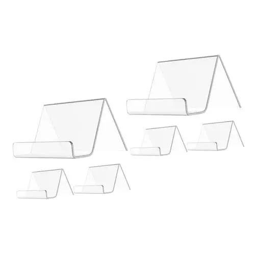Produktbild: NUOBESTY 1 Satz Visitenkartenständer Basis Für Namenskarten Tischständer Visitenkartenregale Karteikartenhalter Visitenkartenhalter-organizer Namenskarten Stehen Acryl Transparent 3st