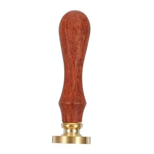 Produktbild: NUOBESTY Benutzerdefinierte Embosser Siegel Stempel Set Umschlag Wachs Siegel Kit Holzgriff Und Kupfer Stempel