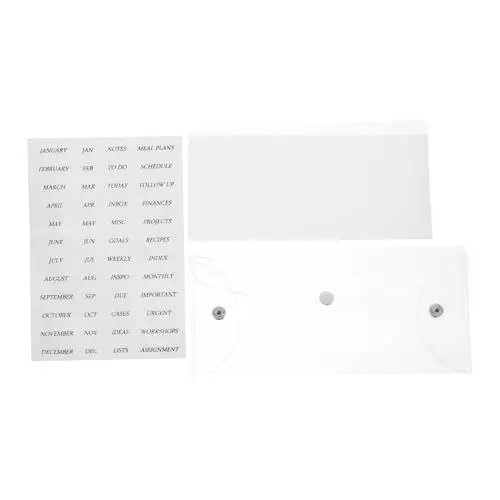 Produktbild: NUOBESTY Budget Binder Organizer Geld Binder Teiler Bargeld Tasche für Budget Binder Pvc Bargeld Tasche Budget Binder Tasche