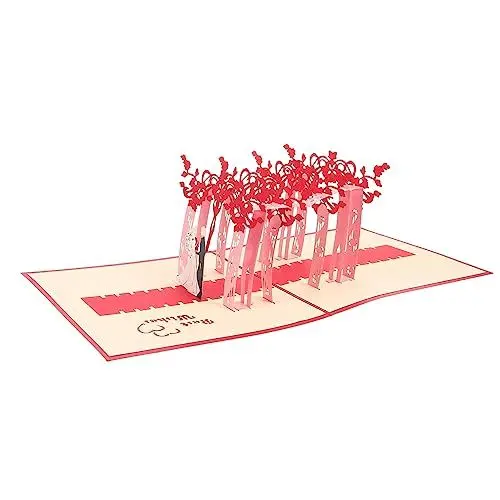 Produktbild: NUOBESTY Personalisierte Hochzeitskarte Grußkarten Hochzeit 3d Papierschnitzerei Grußkarten Hochzeitssegen Für Den Antrag