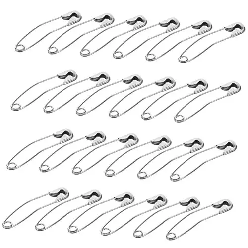 Produktbild: NUOBESTY 200St gebogener Stift Röcke Sicherheitsnadel Boutonniere-Anstecknadel groß Werkzeug dekorative Stifte Gebogene Sicherheitsnadel zum Quilten Kleidung Sicherheitsnadel Banane Looper