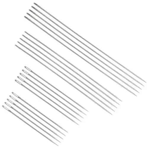 Produktbild: NUOBESTY 20St Handsticknadel strickmütze wollnadeln Nähnadel kompakte Garnnadel garn nadeln Stricknadeln für Anfänger verschleißfeste Garnnadel Nähzubehör Häkelnadeln Metall Silver