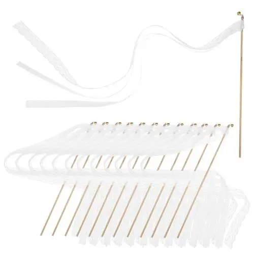 Produktbild: NUOBESTY 20 Stück Goldene Glocken-Feenstäbe Ideen Für Große Hochzeitsbänder Dekorationsbänder Luftschlangen Für Hochzeitsfeiern Zauberstäbe Elegante Künstliche Hochzeitsgeschenke
