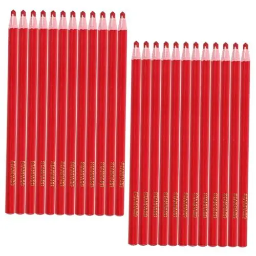 Produktbild: NUOBESTY 24stücke Markierstift Mit Wachsmarkern Für Zeichnen Abziehbare Buntstifte Für Textilien Glas Möbel Und Papierproduktion Inklusive Fettstifte Ohne Schneiden