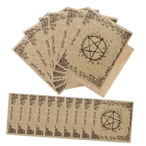 Produktbild: NUOBESTY Pergamentkarten – 24 Blatt Vintage-schreibpapier Perfekt Für Notizblöcke Und Kunstwerke