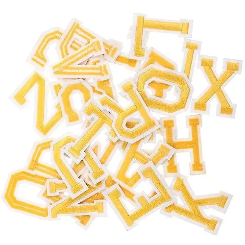 Produktbild: NUOBESTY 26 Stück Buchstaben Aufnäher Alphabet Applikations Aufnäher Zum Aufbügeln Buchstaben Zum Aufbügeln Für Stoff Alphabet Zum Aufnähen Aufnäher Buchstabe A Dekor Dekorative