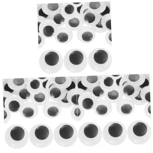 Produktbild: NUOBESTY 3 Sets Dunkel Leuchtende Kunststoff-Halloween-Augen Für Spielzeug Puppen Bastel-augäpfel Für Dekorationen Künstliche Augen Für Geburtstagsfeiern 90 Stück * 3