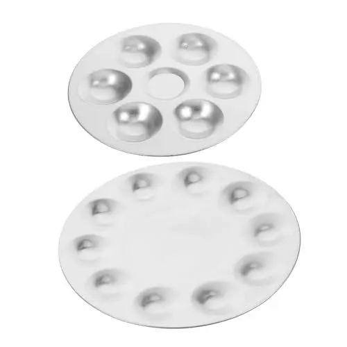 Produktbild: NUOBESTY Stabile Farbmischpalette Aus Aluminium 6/10 Löcher Viel Platz Für Farbwannen Mit Mehreren Farben