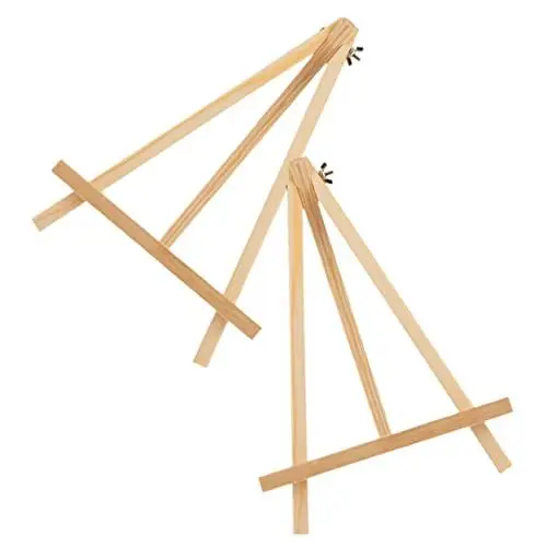 Produktbild: NUOBESTY 2St Staffelei Stativ aus Buchenholz Bilderrahmen stehen Holzständer Präsentationsständer aus Holz Ausstellungsregale Stand Stativ Bilderrahmen Foto Halterung Flipchart Kind hölzern