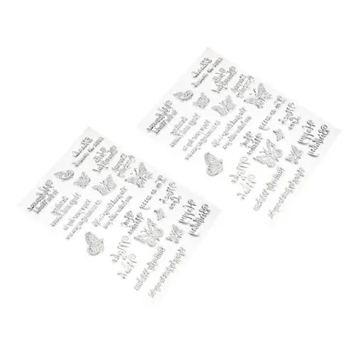 Produktbild: NUOBESTY 2 Blätter Segenssiegel Klare Stempel zum Selbermachen Sammelalbum versiegeln Stempelsiegel für Fotoalbum Stempelsiegel für Scrapbooking Konto schmücken tpr
