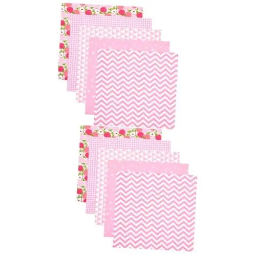 Produktbild: NUOBESTY 2 Sätze Handgemachtes Patchwork Quilten Quadratlineal Quadratische Stoffbündel Filzstoff Vliesstoff Leinenstoffe Stoffquadrate DIY Nähstoff Zarter Patchwork 5 Stück * 2